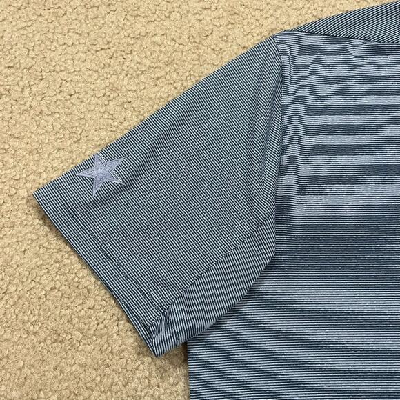 Nike Mens Control Stripe Golf Polo Shirt Blue Size XL - Picture 2 of 5